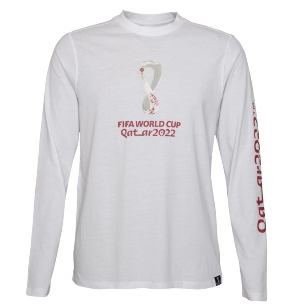 Mens FIFA World Cup 2022 White Long Sleeve Tee